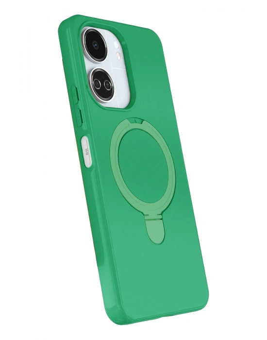 Newface Xiaomi Redmi 13C Regal Magsafe Standlı Kapak - Yeşil