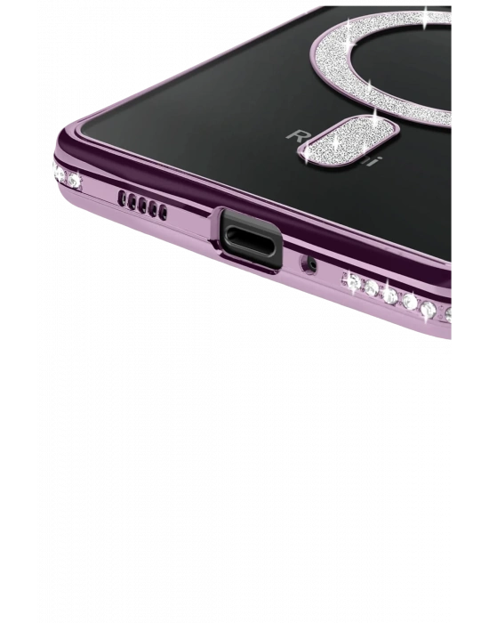 Newface Xiaomi Redmi 14C Joke Simli Magneticsafe Kılıf - Derin Mor