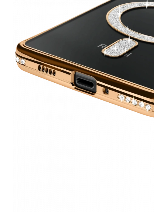 Newface Xiaomi Redmi 14C Joke Simli Magneticsafe Kılıf - Gold