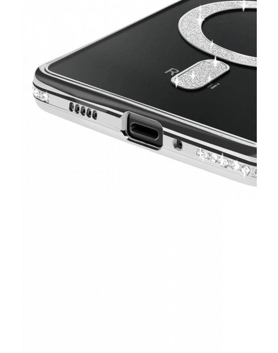 Newface Xiaomi Redmi 14C Joke Simli Magneticsafe Kılıf - Gümüş