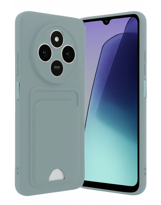 Newface Xiaomi Redmi 14C Kelvin Kartvizitli Silikon - Açık Yeşil