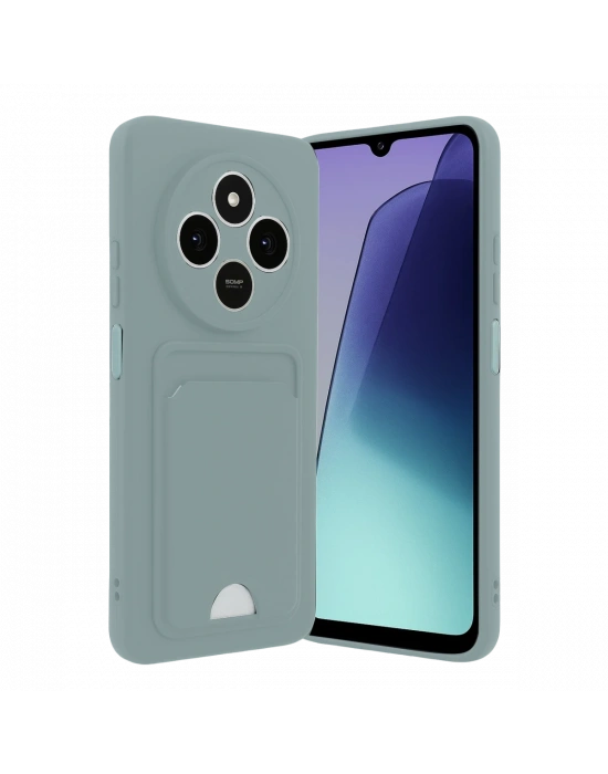 Newface Xiaomi Redmi 14C Kelvin Kartvizitli Silikon - Açık Yeşil