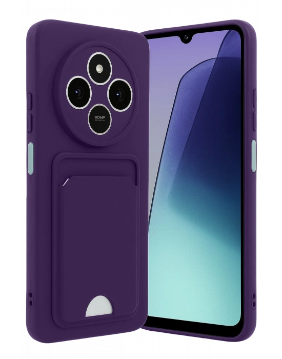 Newface Xiaomi Redmi 14C Kelvin Kartvizitli Silikon - Derin Mor