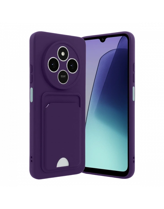 Newface Xiaomi Redmi 14C Kelvin Kartvizitli Silikon - Derin Mor