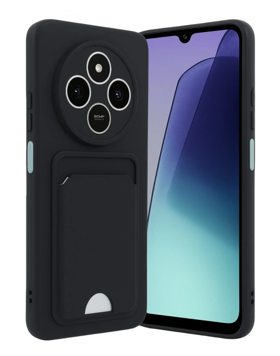 Newface Xiaomi Redmi 14C Kelvin Kartvizitli Silikon - Siyah