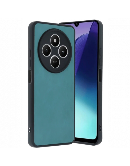 Newface Xiaomi Redmi 14C Kılıf Aras Deri Kapak - Açık Yeşil