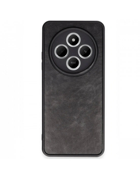 Newface Xiaomi Redmi 14C Kılıf Aras Deri Kapak - Siyah