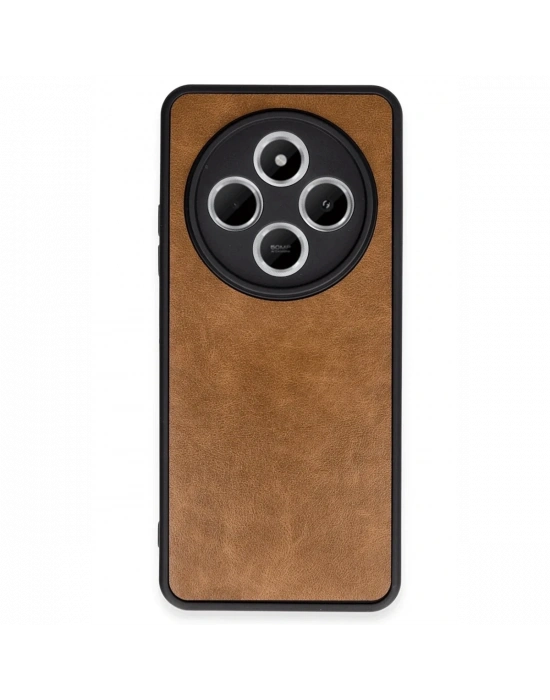 Newface Xiaomi Redmi 14C Kılıf Aras Deri Kapak - Taba