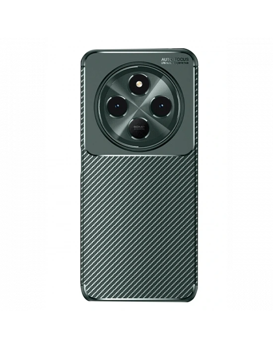 Newface Xiaomi Redmi 14C Kılıf Auto Focus Karbon Kapak - Koyu Yeşil