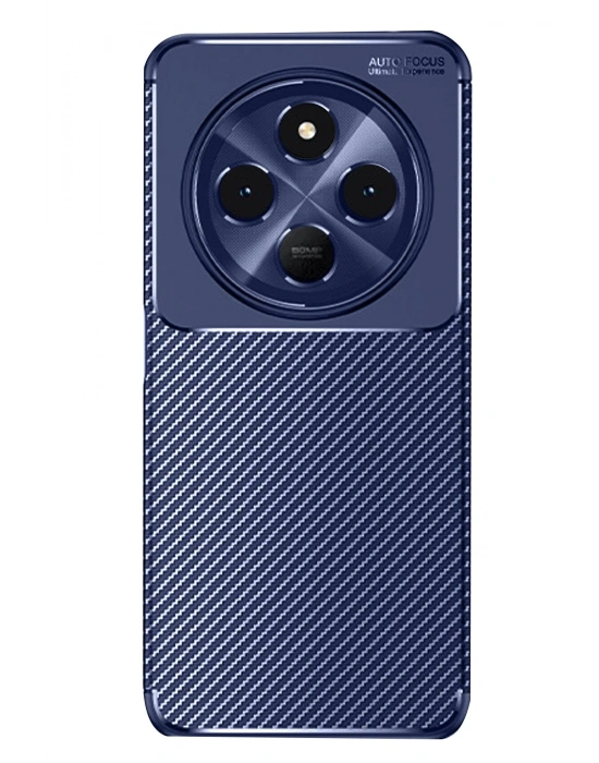 Newface Xiaomi Redmi 14C Kılıf Auto Focus Karbon Kapak - Lacivert