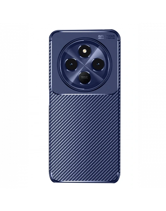 Newface Xiaomi Redmi 14C Kılıf Auto Focus Karbon Kapak - Lacivert