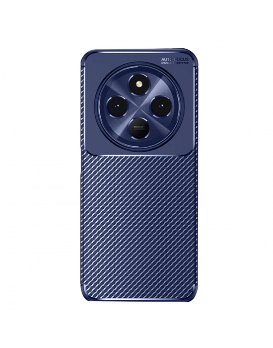 Newface Xiaomi Redmi 14C Kılıf Auto Focus Karbon Kapak - Lacivert