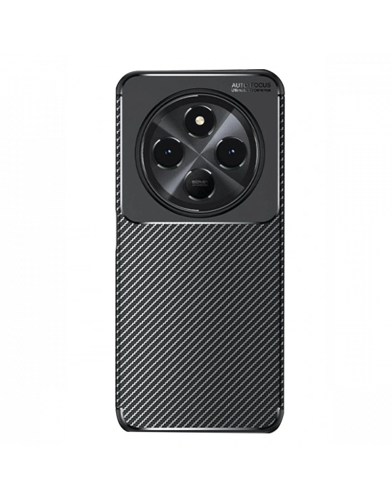 Newface Xiaomi Redmi 14C Kılıf Auto Focus Karbon Kapak - Siyah