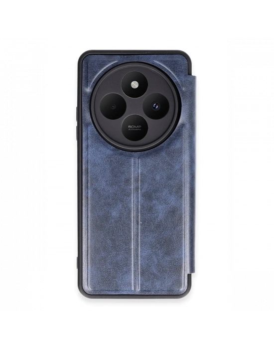 Newface Xiaomi Redmi 14C Kılıf Flip Cover - Lacivert
