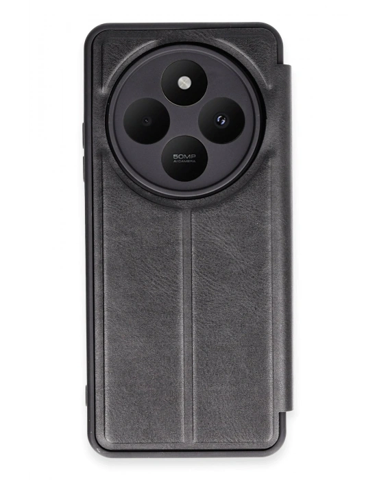 Newface Xiaomi Redmi 14C Kılıf Flip Cover - Siyah