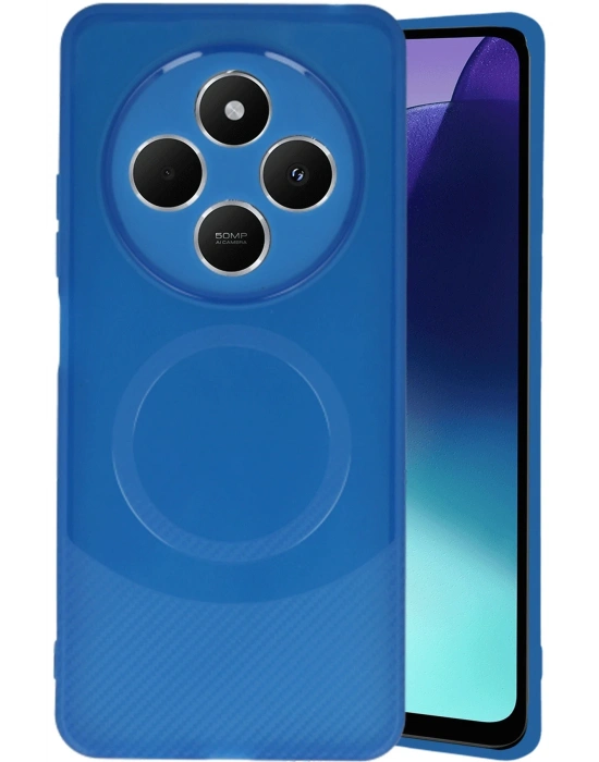 Newface Xiaomi Redmi 14C Kılıf Maya Karbon Kapak - Lacivert