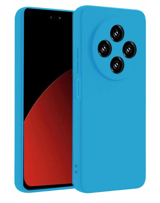 Newface Xiaomi Redmi 14C Kılıf Nano içi Kadife Silikon - Mavi