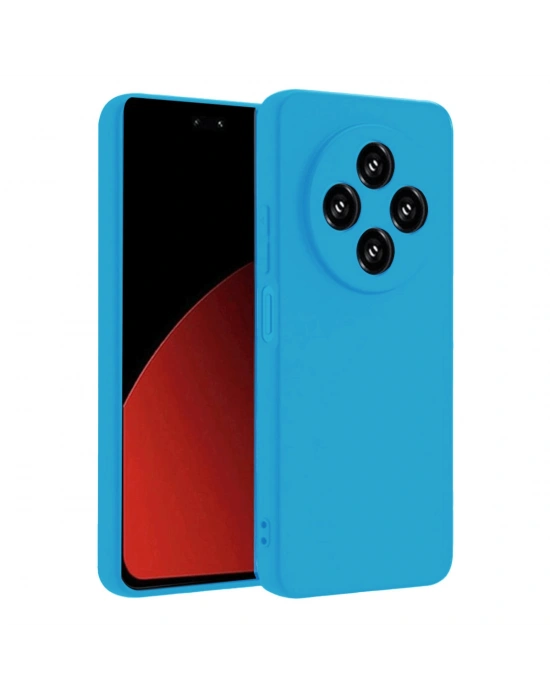 Newface Xiaomi Redmi 14C Kılıf Nano içi Kadife Silikon - Mavi