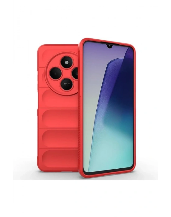 Newface Xiaomi Redmi 14C Kılıf Optimum Silikon - Kırmızı