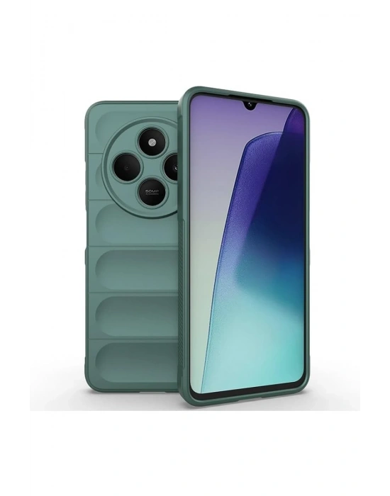 Newface Xiaomi Redmi 14C Kılıf Optimum Silikon - Koyu Yeşil