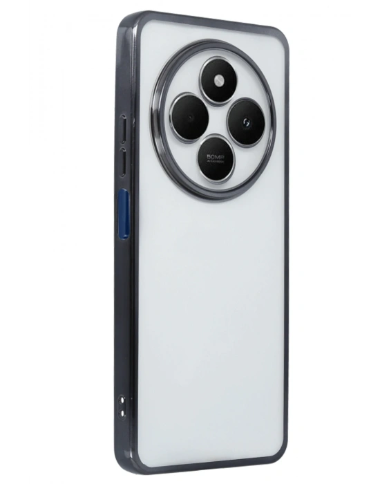 Newface Xiaomi Redmi 14C Kılıf Razer Lensli Silikon - Siyah