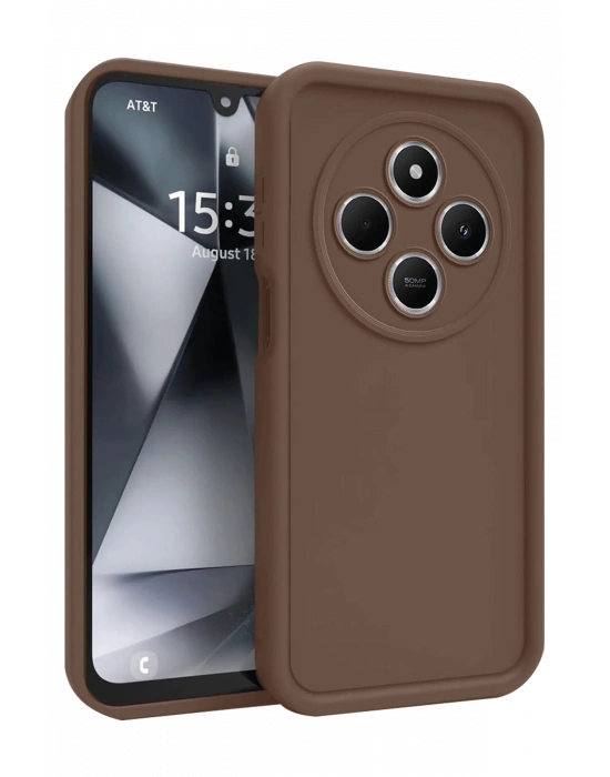 Newface Xiaomi Redmi 14C Kılıf Viera Silikon - Kahverengi