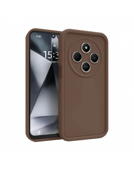 Newface Xiaomi Redmi 14C Kılıf Viera Silikon - Kahverengi