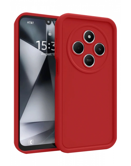 Newface Xiaomi Redmi 14C Kılıf Viera Silikon - Kırmızı