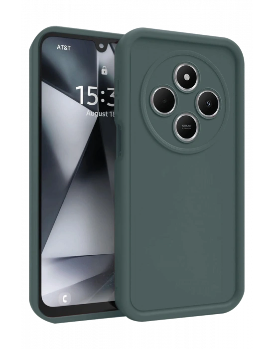 Newface Xiaomi Redmi 14C Kılıf Viera Silikon - Koyu Yeşil