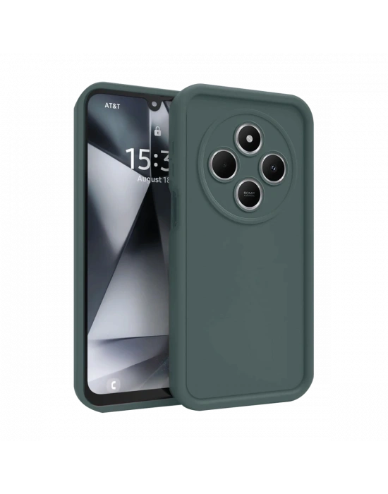 Newface Xiaomi Redmi 14C Kılıf Viera Silikon - Koyu Yeşil