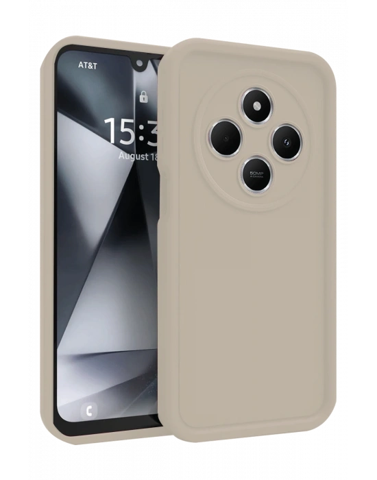 Newface Xiaomi Redmi 14C Kılıf Viera Silikon - Krem