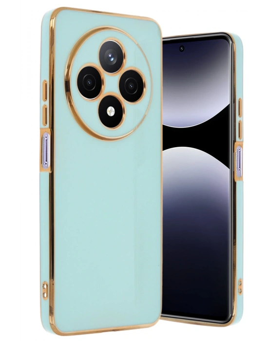 Newface Xiaomi Redmi 14C Kılıf Volet Silikon - Açık Yeşil