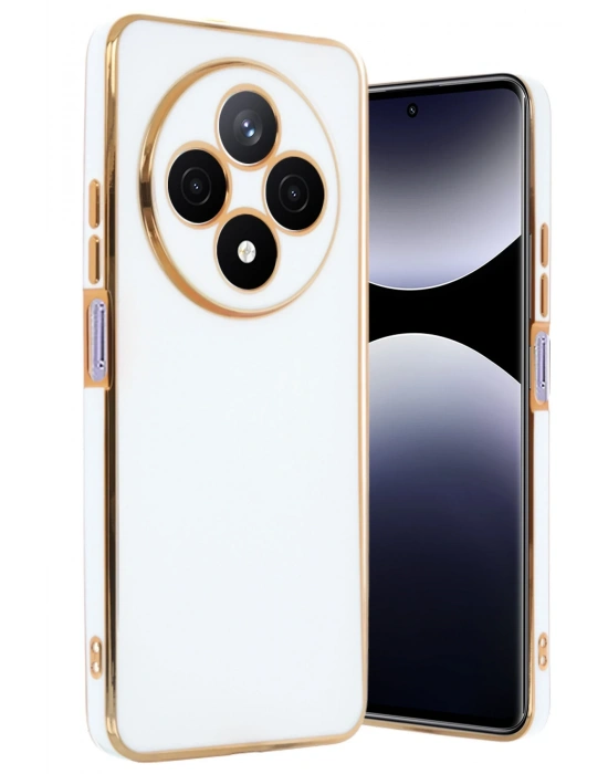 Newface Xiaomi Redmi 14C Kılıf Volet Silikon - Beyaz