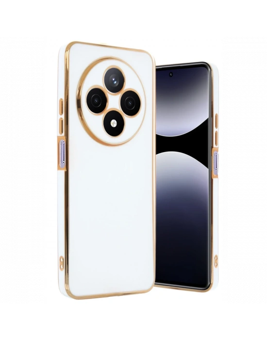 Newface Xiaomi Redmi 14C Kılıf Volet Silikon - Beyaz