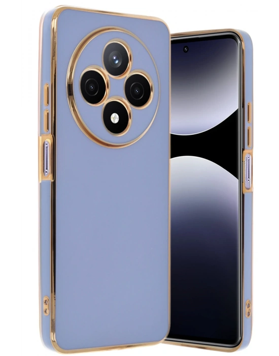 Newface Xiaomi Redmi 14C Kılıf Volet Silikon - Mavi