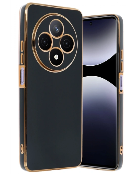 Newface Xiaomi Redmi 14C Kılıf Volet Silikon - Siyah