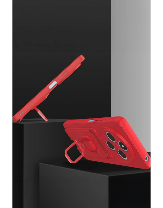 Newface Xiaomi Redmi 14C Kılıf Zuma Kartvizitli Yüzüklü Silikon - Pembe