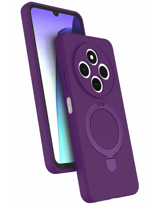 Newface Xiaomi Redmi 14C Regal Magsafe Standlı Kapak - Derin Mor