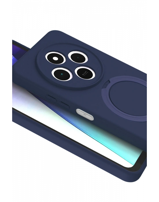 Newface Xiaomi Redmi 14C Regal Magsafe Standlı Kapak - Lacivert