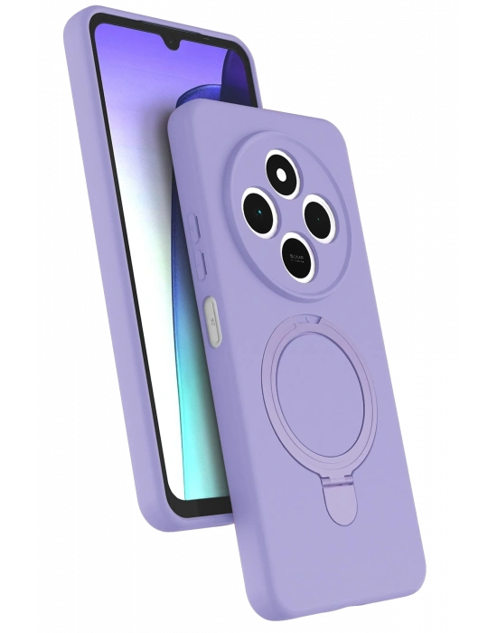 Newface Xiaomi Redmi 14C Regal Magsafe Standlı Kapak - Lila