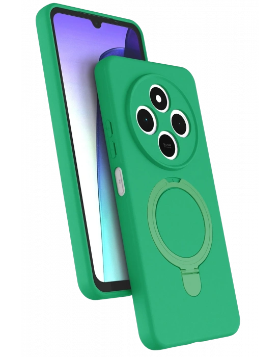Newface Xiaomi Redmi 14C Regal Magsafe Standlı Kapak - Yeşil