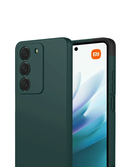 Newface Xiaomi Redmi 15 4G First Silikon - Koyu Yeşil