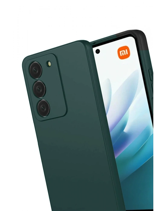 Newface Xiaomi Redmi 15 4G First Silikon - Koyu Yeşil