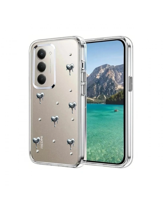 Newface Xiaomi Redmi 15 4G Fiyonk Desenli Kapak - Desen 1