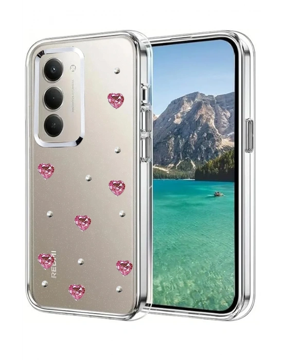 Newface Xiaomi Redmi 15 4G Fiyonk Desenli Kapak - Desen 3