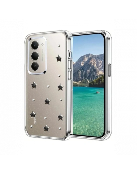 Newface Xiaomi Redmi 15 4G Fiyonk Desenli Kapak - Desen 7