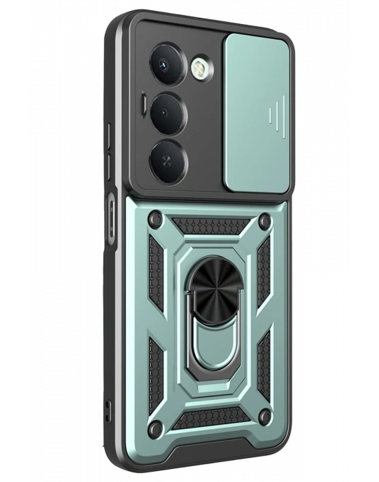 Newface Xiaomi Redmi 15 4G Pars Lens Yüzüklü Silikon - Yeşil