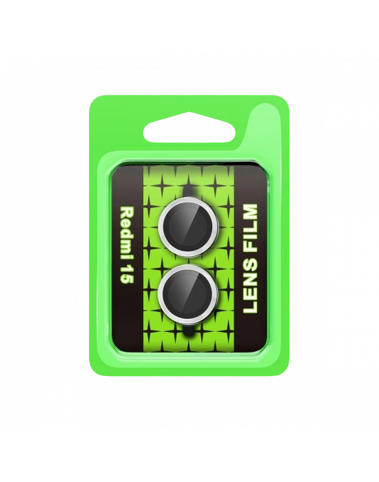 Newface Xiaomi Redmi 15 4G Raze Metal Kamera Lens - Gümüş