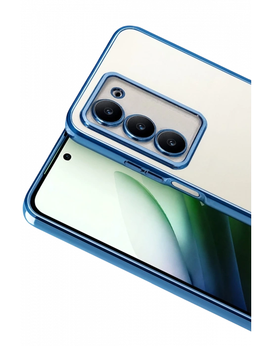 Newface Xiaomi Redmi 15 4G Razer Lensli Silikon - Açık Mavi