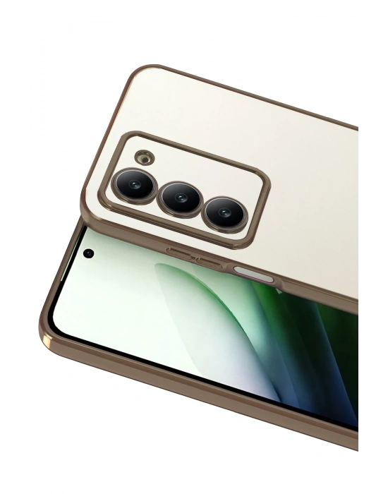 Newface Xiaomi Redmi 15 4G Razer Lensli Silikon - Çöl Titanyum